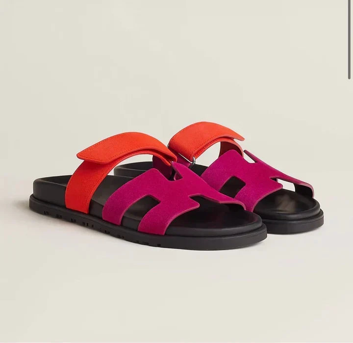 Damen Sandalen mit handgefertigten Details und Gummisohle