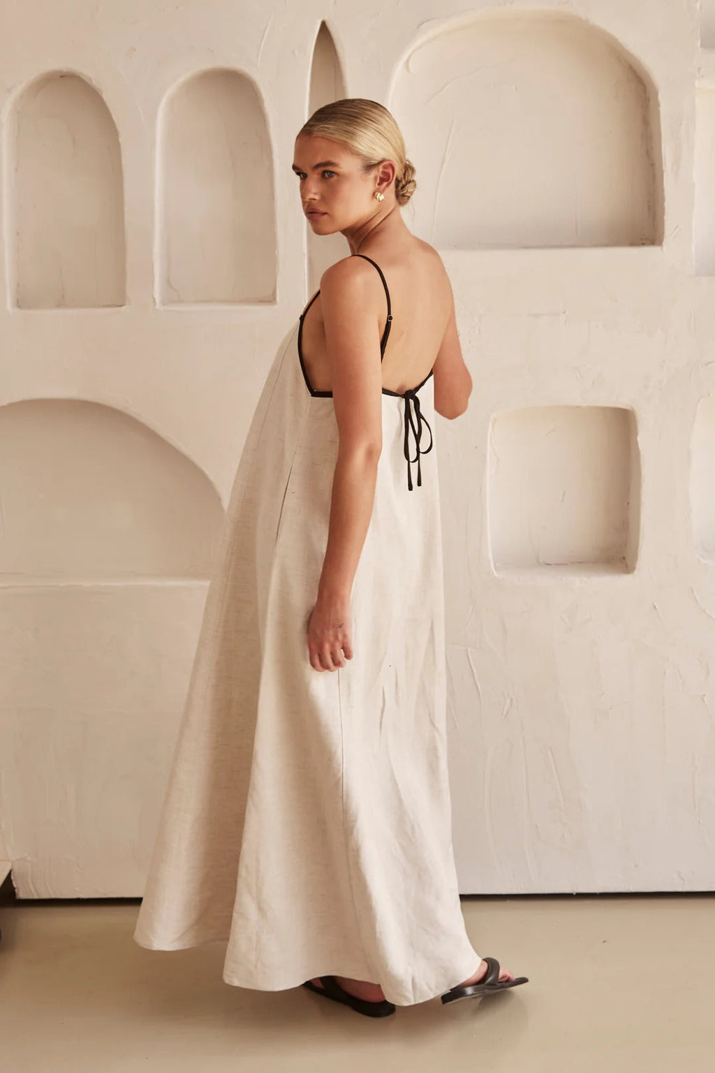 Damen Spaghettiträger Maxi Kleid Hochzeitsgast Sommer-Velnorah