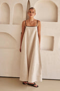 Damen Spaghettiträger Maxi Kleid Hochzeitsgast Sommer-Velnorah