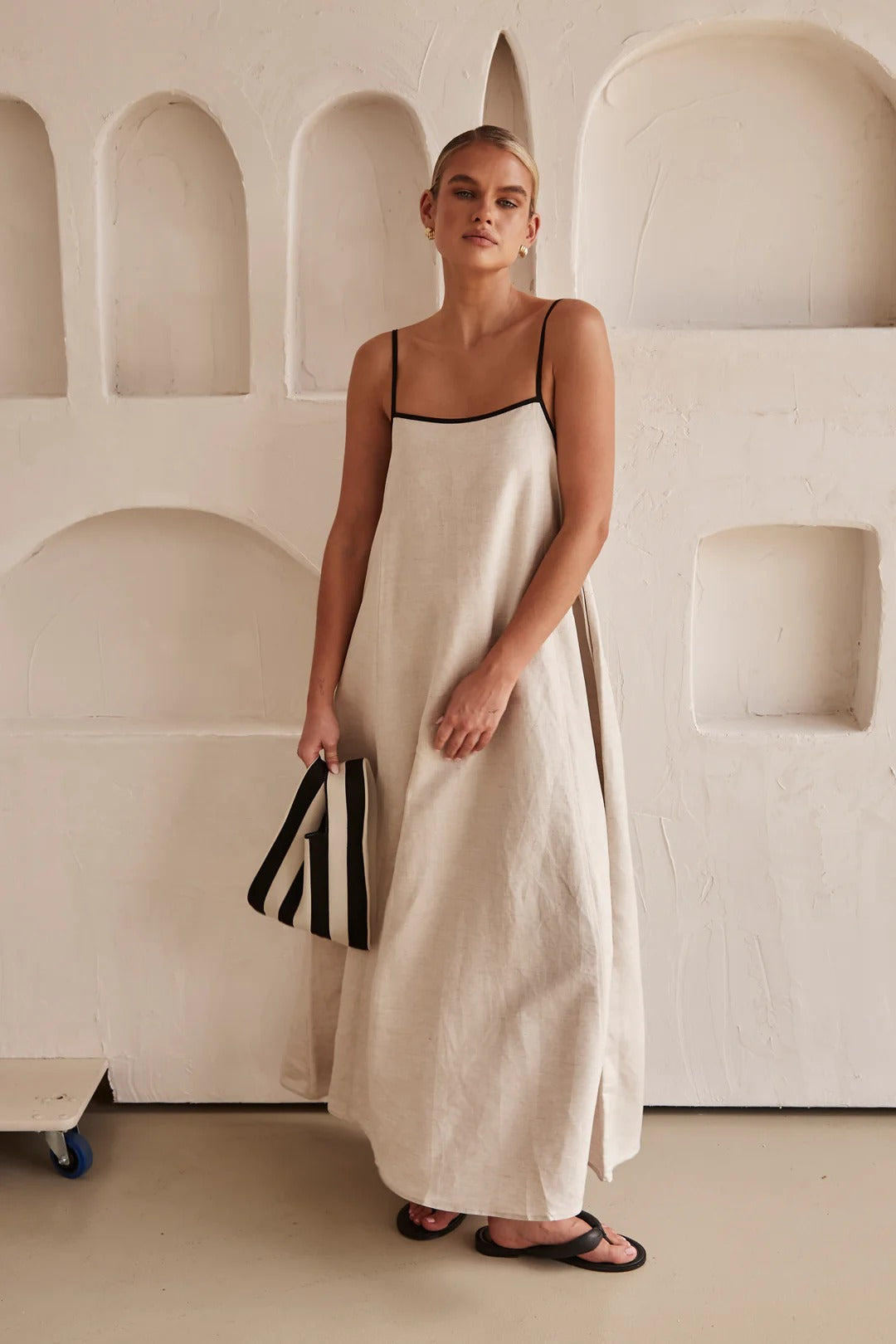 Damen Spaghettiträger Maxi Kleid Hochzeitsgast Sommer-Velnorah