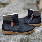 Damen Stiefeletten mit Reißverschluss und bequemer, weicher Sohle-Velnorah
