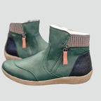 Damen Stiefeletten mit Reißverschluss und bequemer, weicher Sohle-Velnorah
