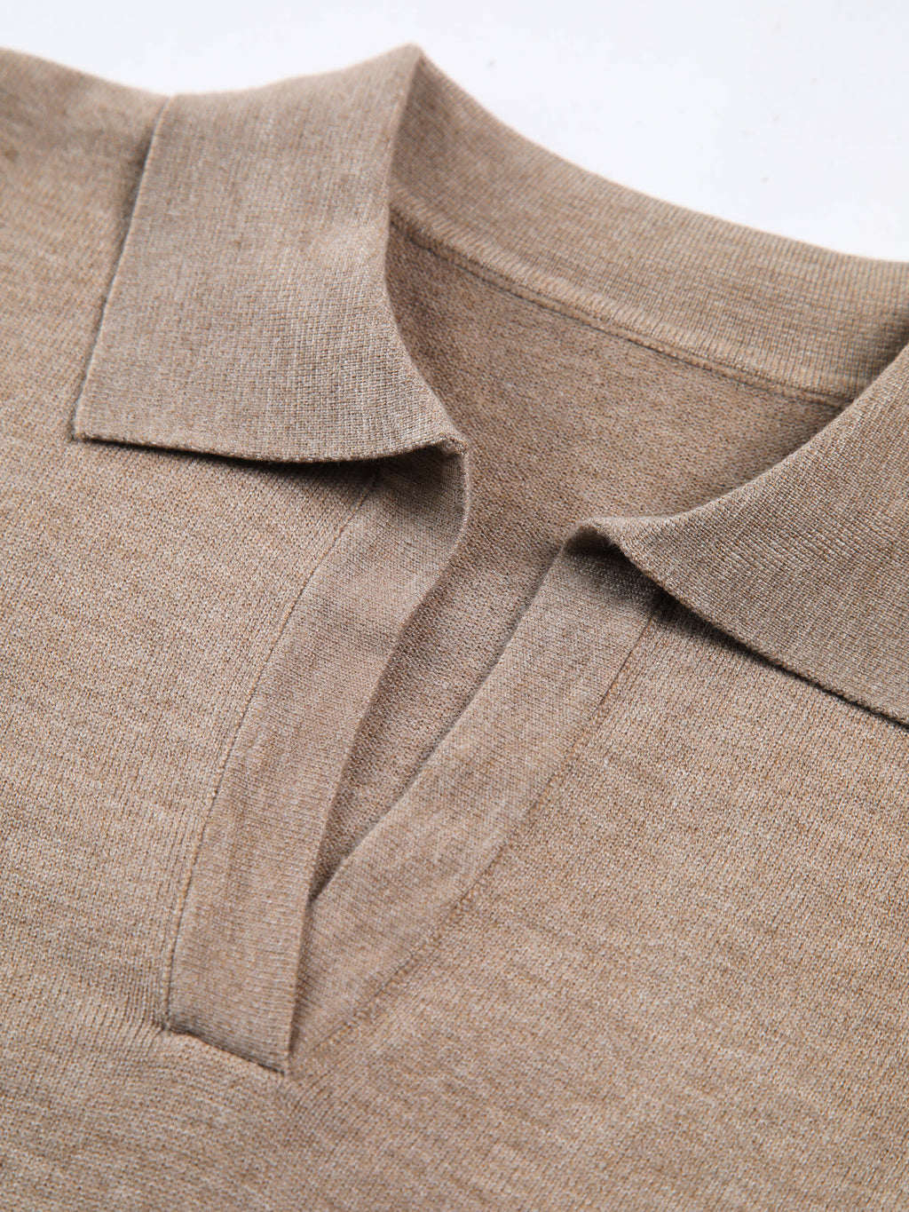 Damen Strickpullover mit Kragen V-Ausschnitt Passform-Velnorah