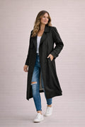 Damen Trenchcoat Doppelreiheverschluss mit Gürtel Casual Formal-Velnorah