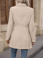Damen Trenchcoat mit Gürtel tailliert für die Übergangszeit-Velnorah