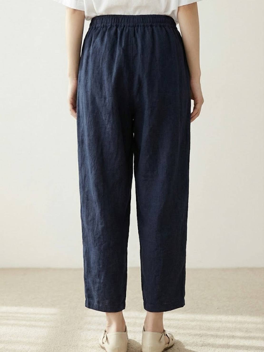 Damenhose Slim Fit mit Kordelzug Taille Casual Sommer-Velnorah