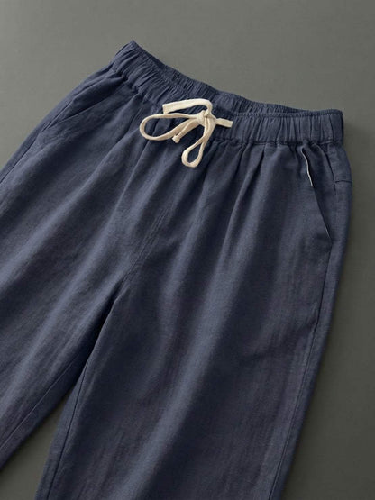 Damenhose Slim Fit mit Kordelzug Taille Casual Sommer-Velnorah