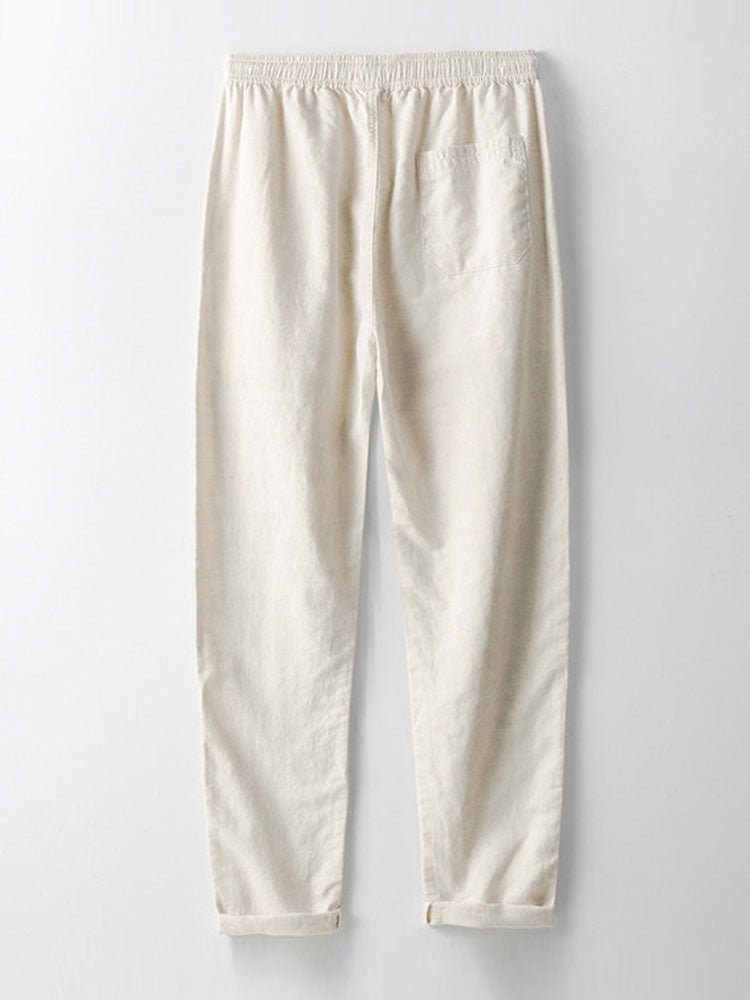 Herren Leinen Set 2-teilig – Kurzarmhemd und Hose