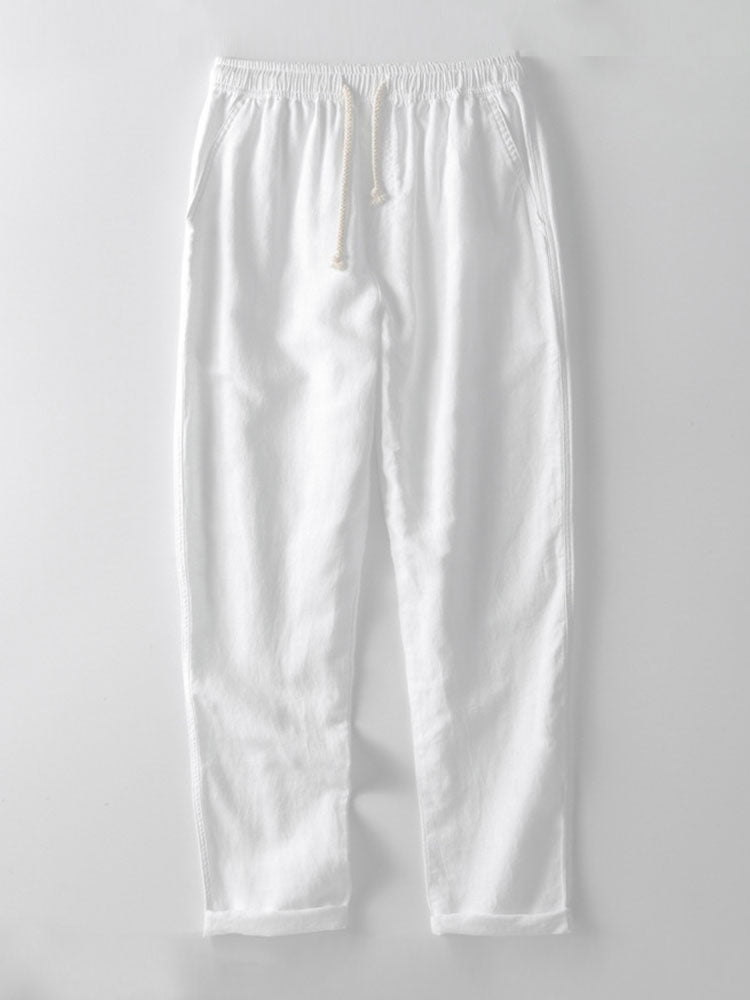 Herren Leinen Set 2-teilig – Kurzarmhemd und Hose
