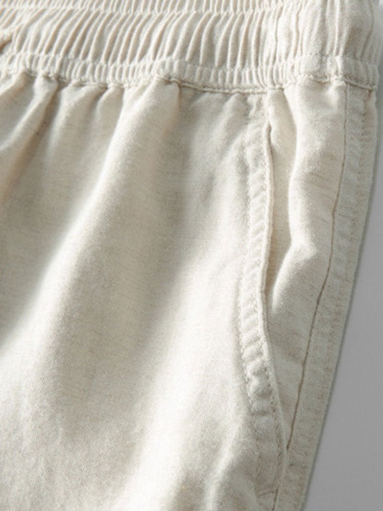 Herren Leinen Set 2-teilig – Kurzarmhemd und Hose