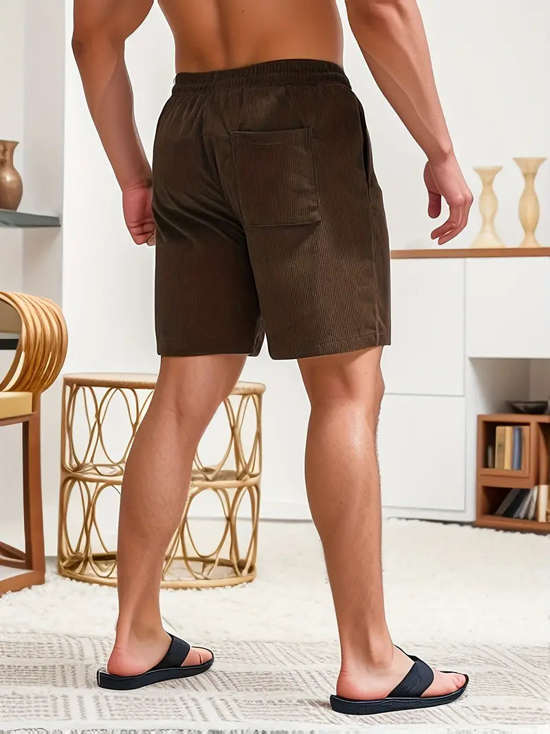 Herren Badeshorts leicht mit Kordelzug und elastischem Bund