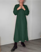 Elegante Maxi Cocktailkleid Mit Langen Ärmeln Für Frauen-Velnorah