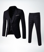 Elegantes Dreiteiliges Herrenanzug mit Weste und Slim Fit Hose-Velnorah