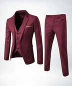 Elegantes Dreiteiliges Herrenanzug mit Weste und Slim Fit Hose-Velnorah