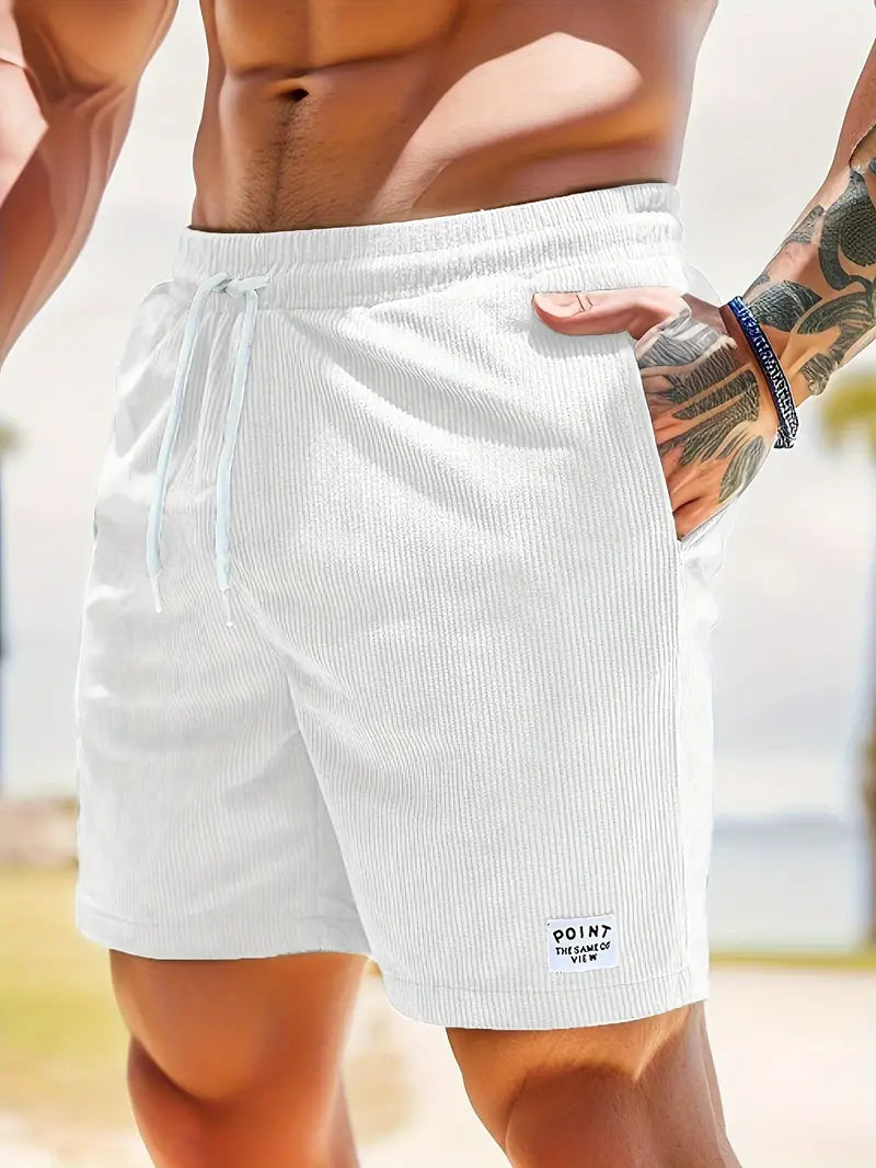 Herren Badeshorts leicht mit Kordelzug und elastischem Bund