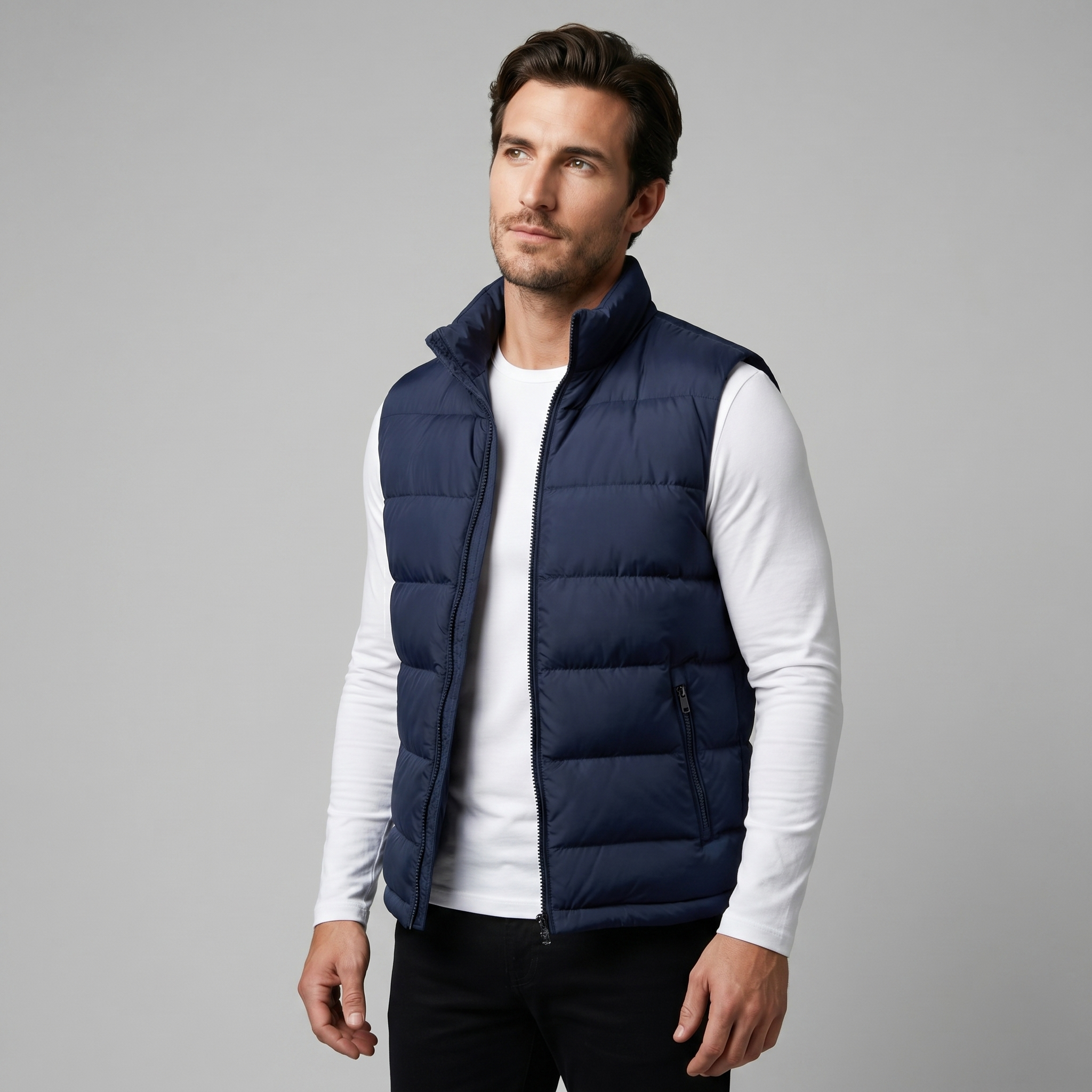 Gestepptes gepolstertes Weste Herren Winter Freizeit-Velnorah