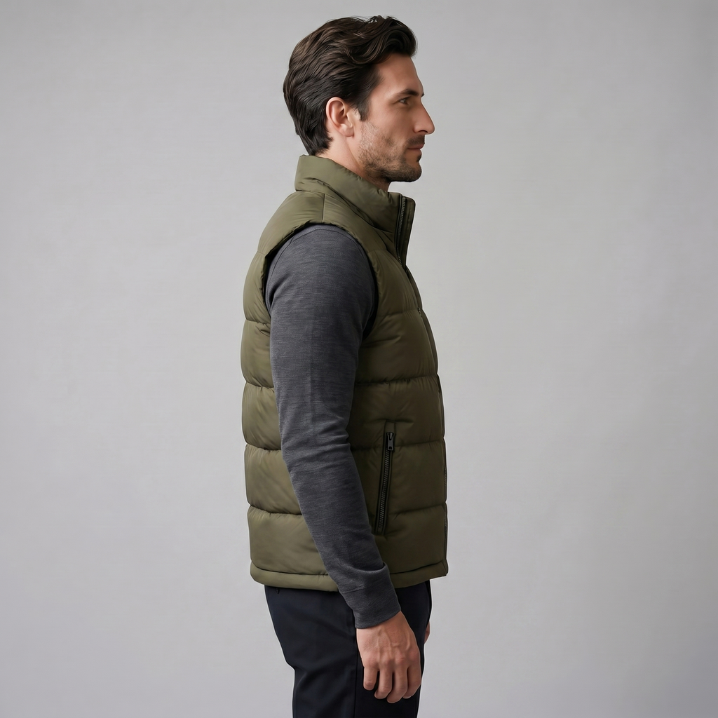 Gestepptes gepolstertes Weste Herren Winter Freizeit-Velnorah