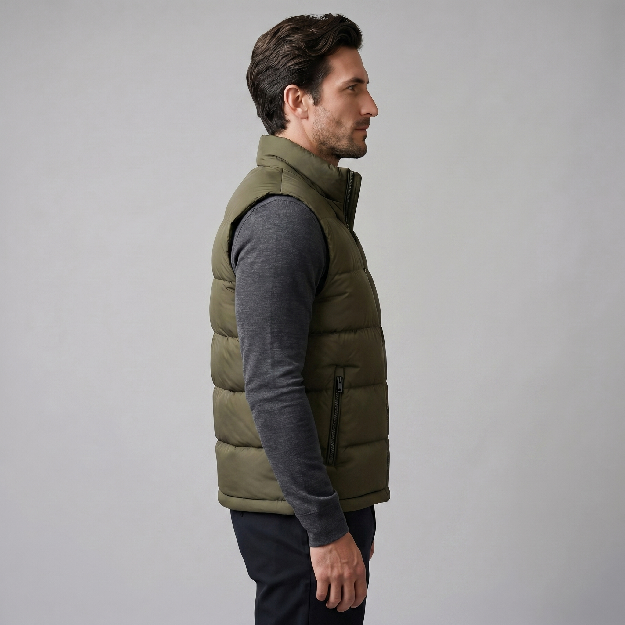 Gestepptes gepolstertes Weste Herren Winter Freizeit-Velnorah