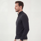 Halb-Reißverschluss Pullover Herren Rundhals Casual Layering-Velnorah