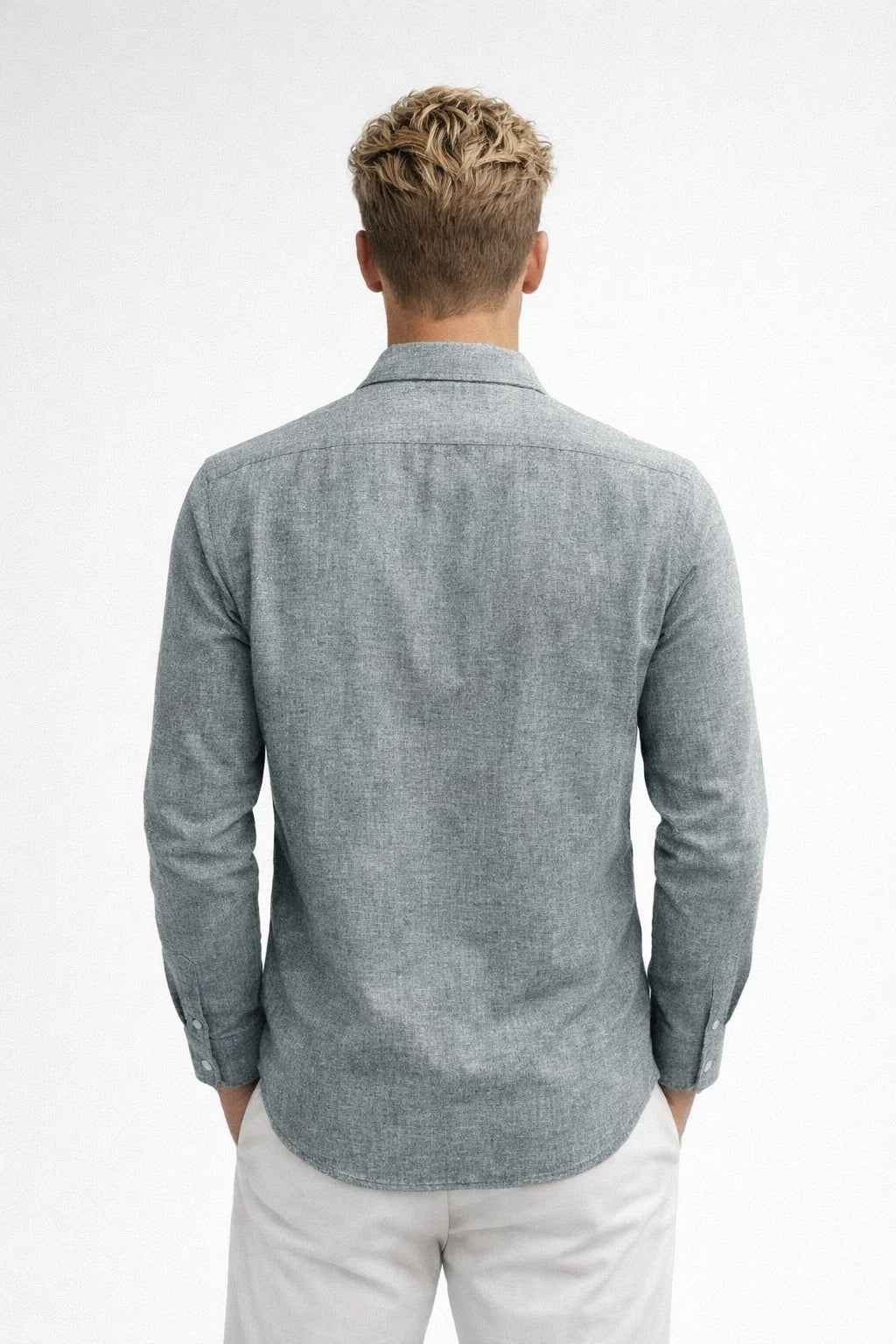 Hemd Herren Regular Fit Klassische Kragen Sommer Casual-Velnorah