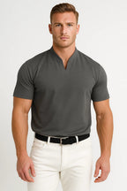 Hemd Herren Regular Fit Splitkragen Bequeme Passform Casual Ganzjahres-Velnorah