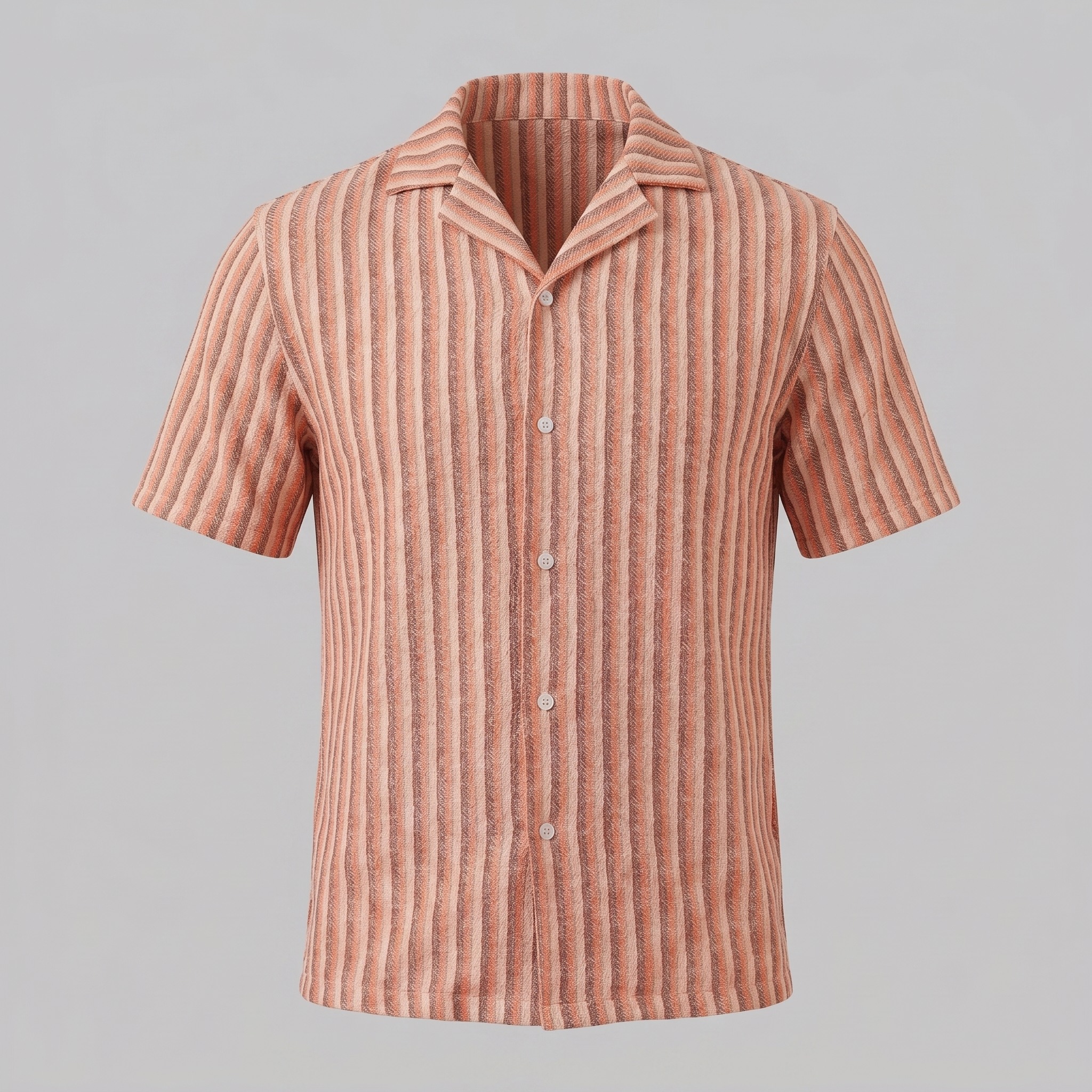 Hemd Herren Vertikale Streifen Resort Casual Sommer-Velnorah