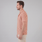 Hemd Herren Vertikale Streifen Resort Casual Sommer-Velnorah
