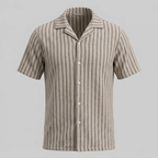 Hemd Herren Vertikale Streifen Resort Casual Sommer-Velnorah