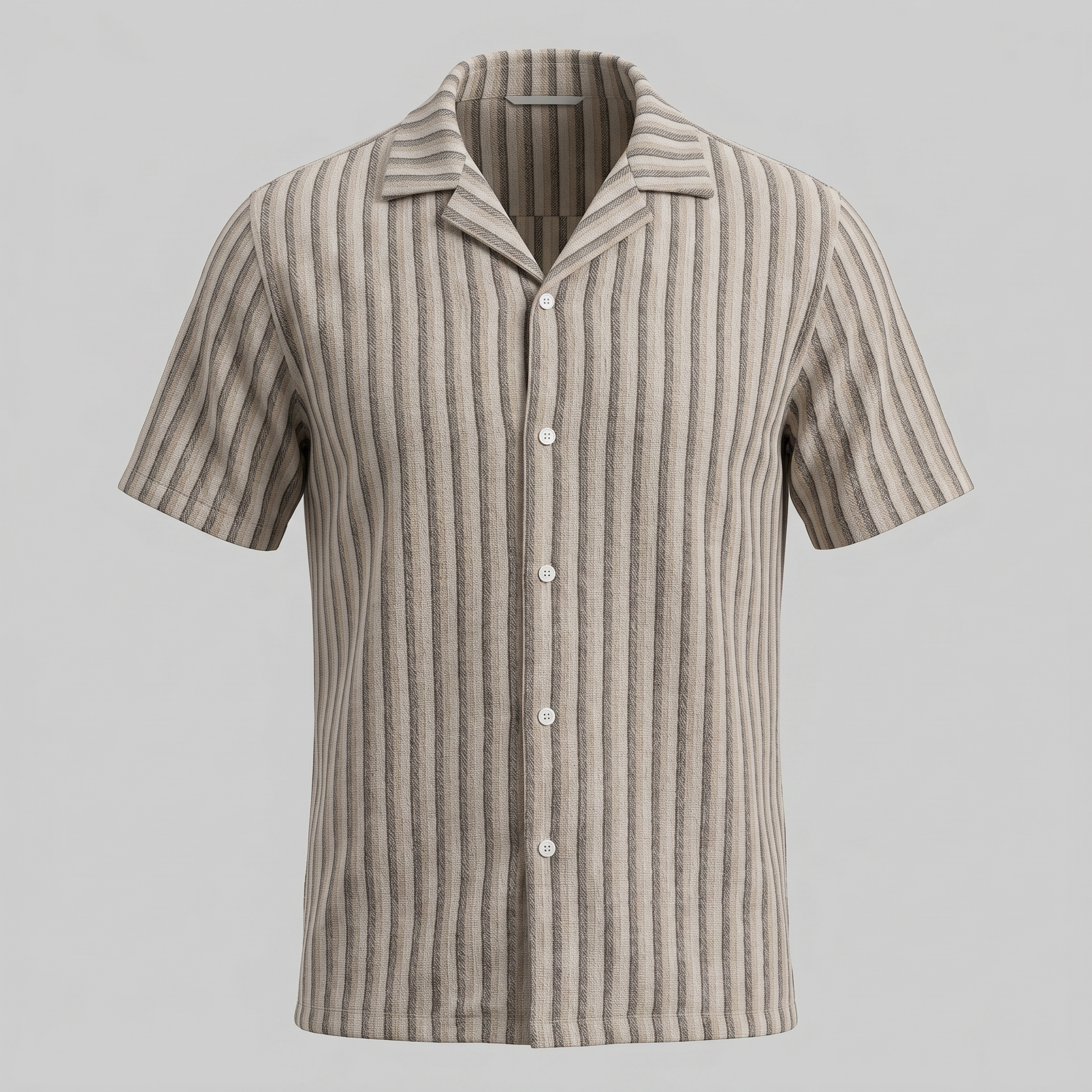 Hemd Herren Vertikale Streifen Resort Casual Sommer-Velnorah