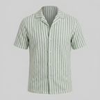 Hemd Herren Vertikale Streifen Resort Casual Sommer-Velnorah