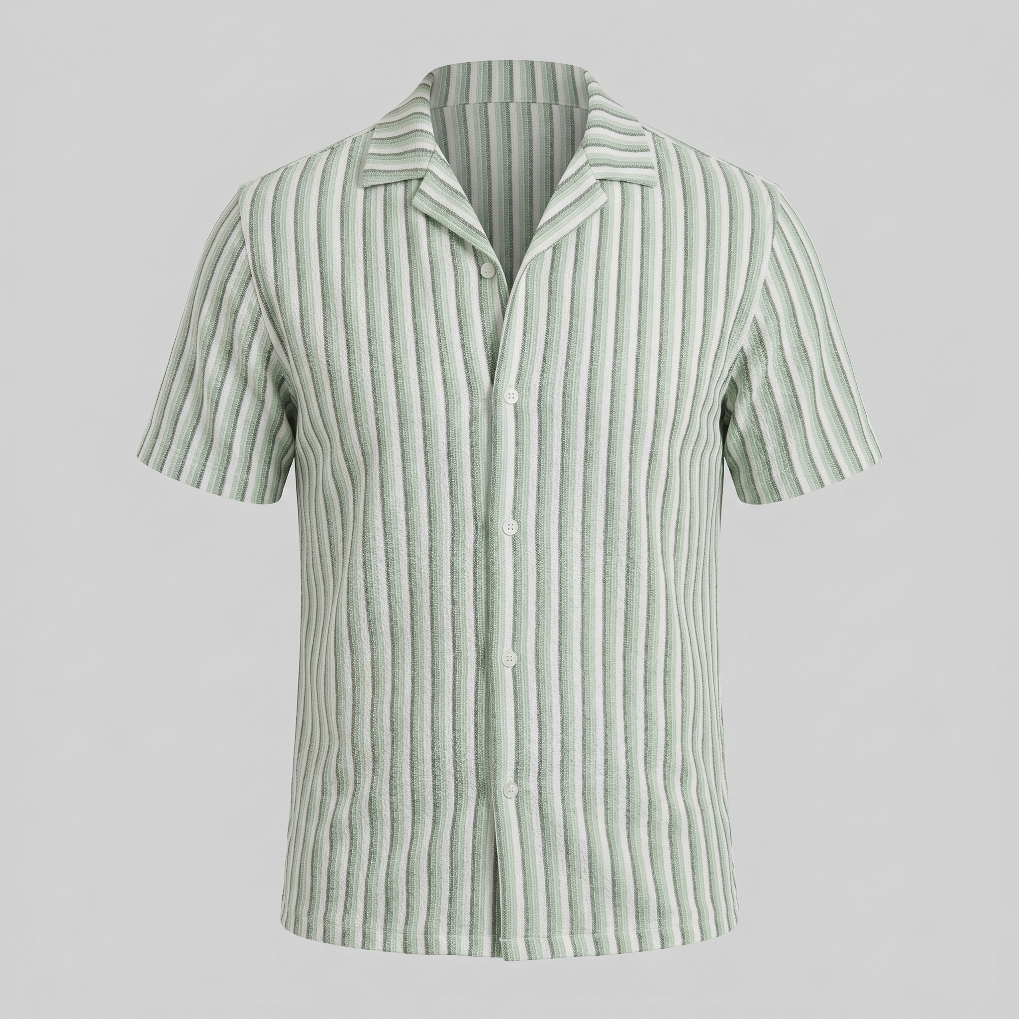 Hemd Herren Vertikale Streifen Resort Casual Sommer-Velnorah