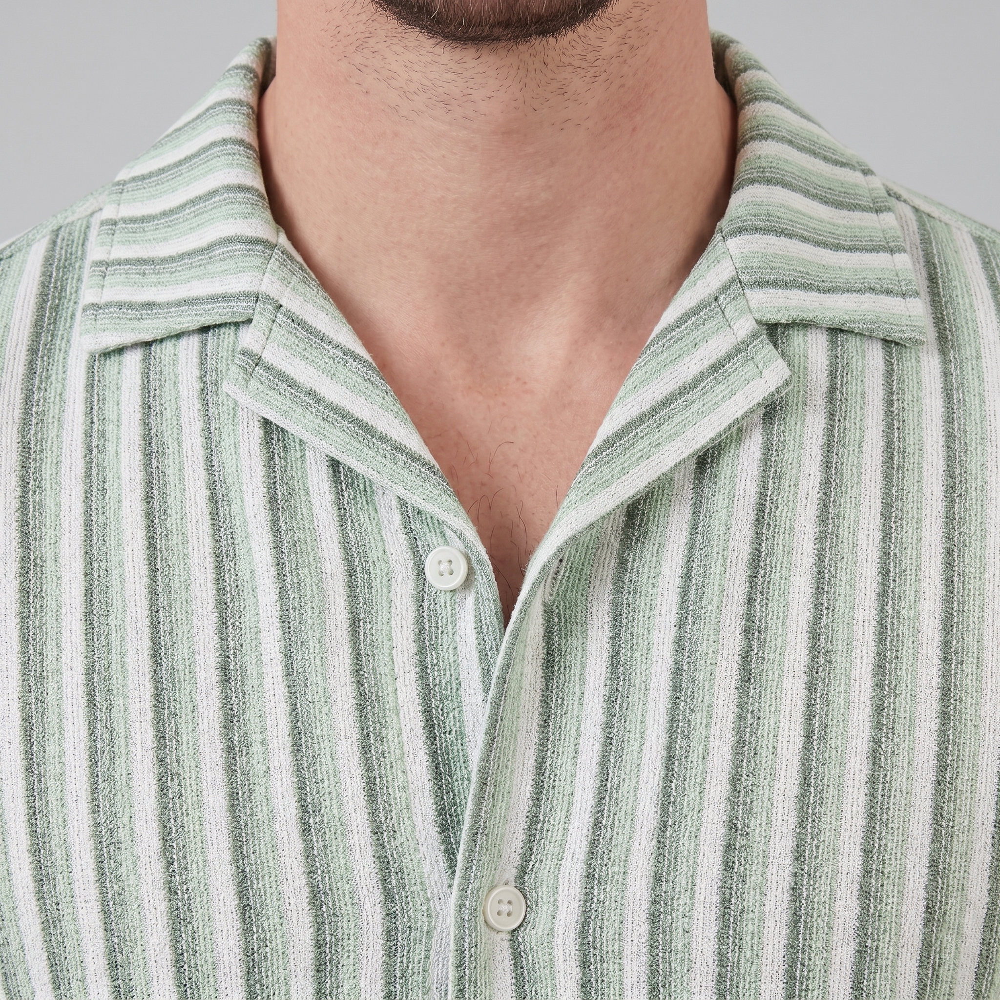 Hemd Herren Vertikale Streifen Resort Casual Sommer-Velnorah