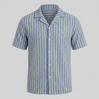 Hemd Herren Vertikale Streifen Resort Casual Sommer-Velnorah
