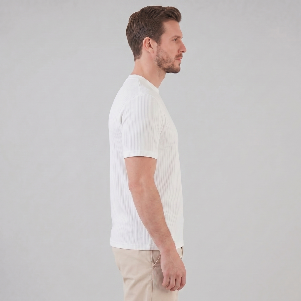 Henley-Shirt Herren Slim Fit Lange Ärmel Casual-Velnorah