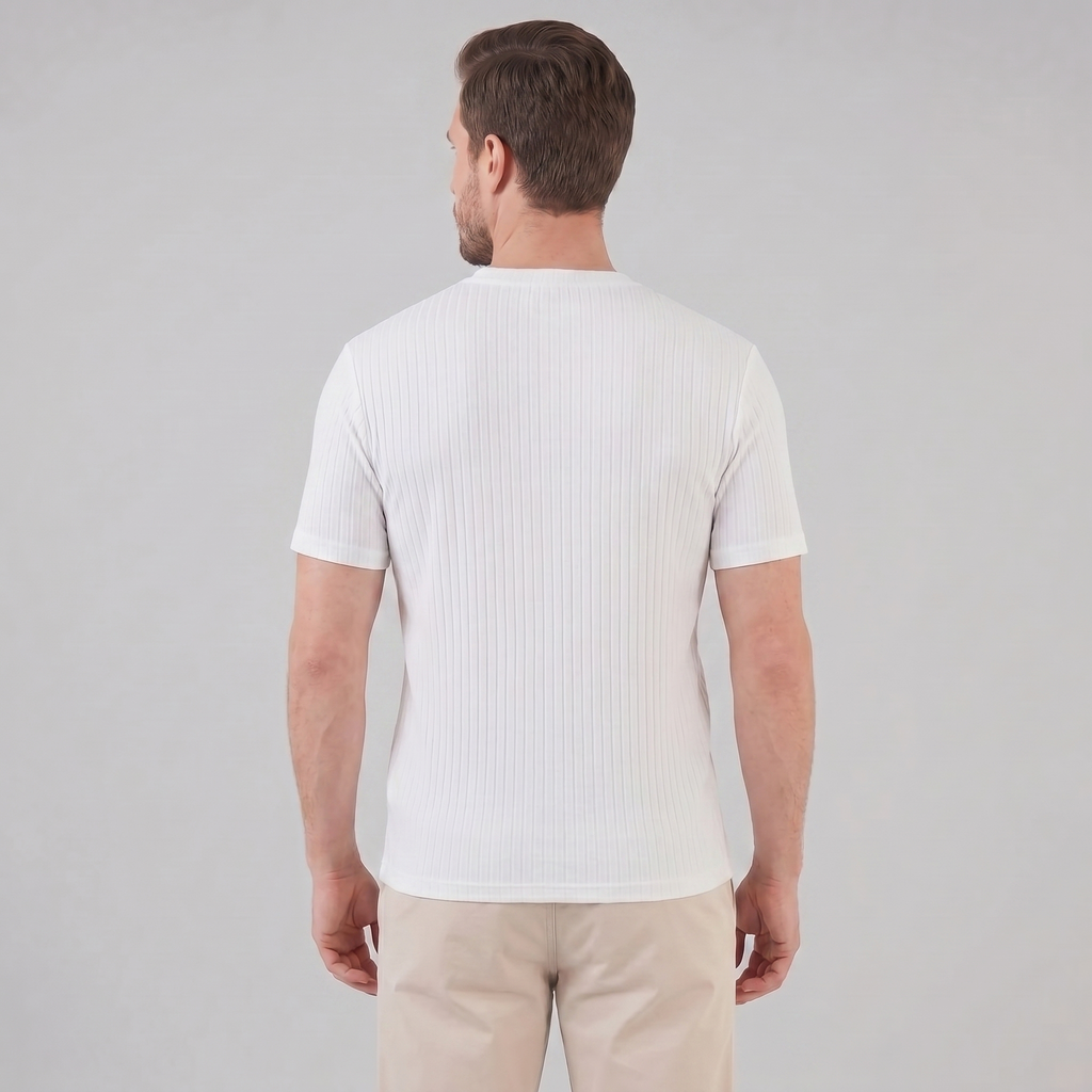 Henley-Shirt Herren Slim Fit Lange Ärmel Casual-Velnorah