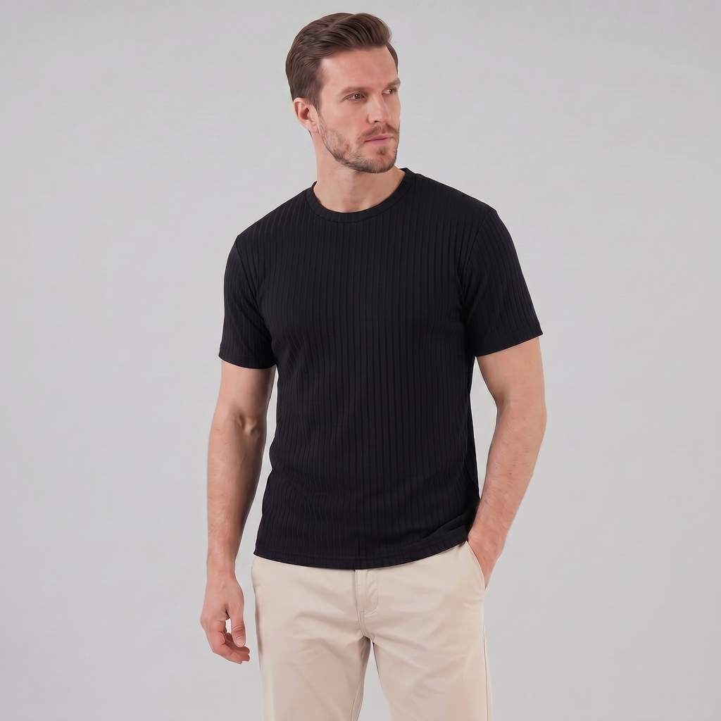 Henley-Shirt Herren Slim Fit Lange Ärmel Casual-Velnorah