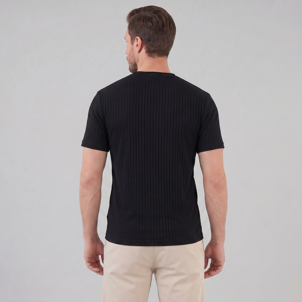 Henley-Shirt Herren Slim Fit Lange Ärmel Casual-Velnorah