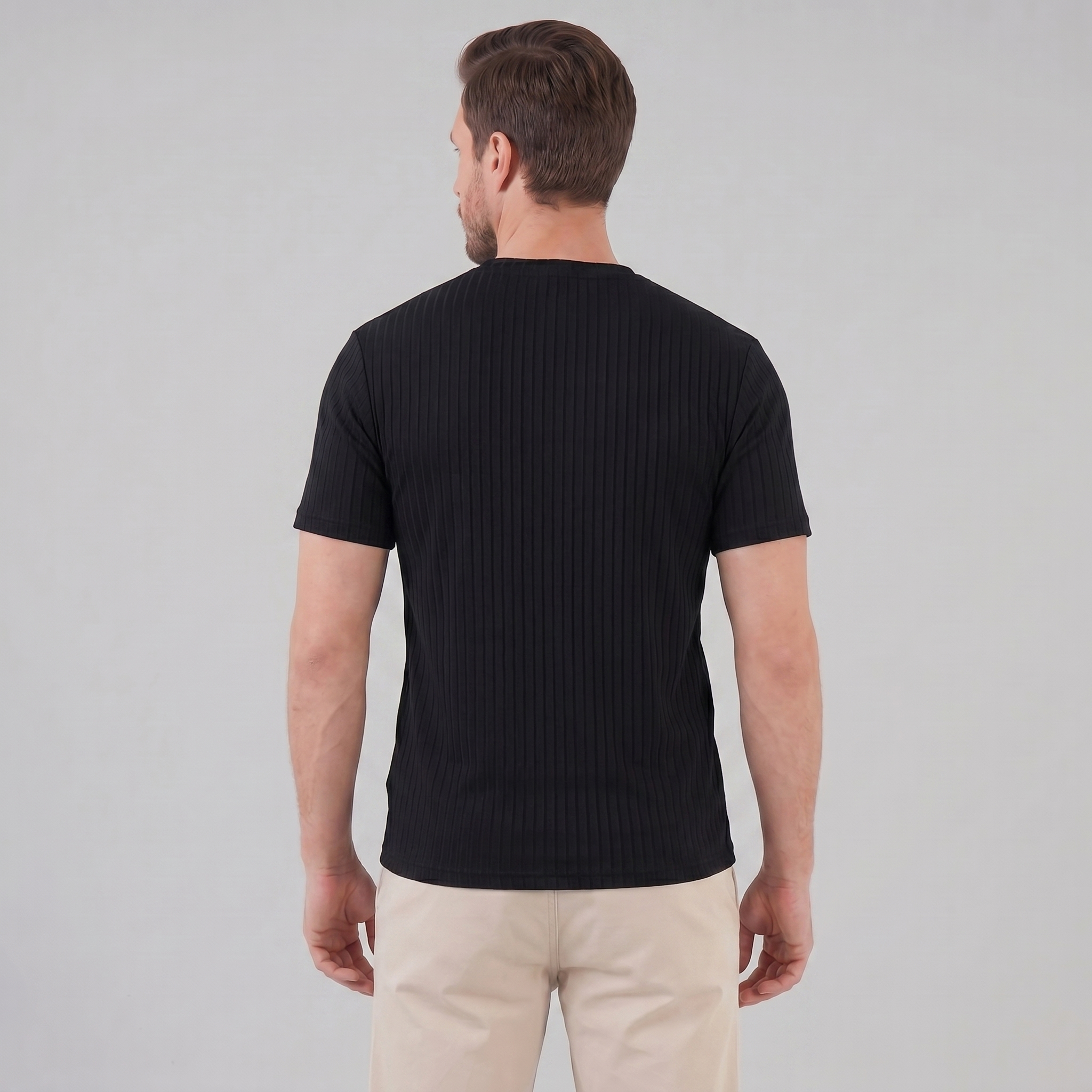 Henley-Shirt Herren Slim Fit Lange Ärmel Casual-Velnorah