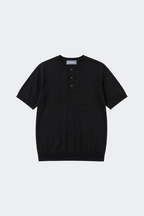 Henley T-Shirt Kurzarm Herren Casual-Velnorah