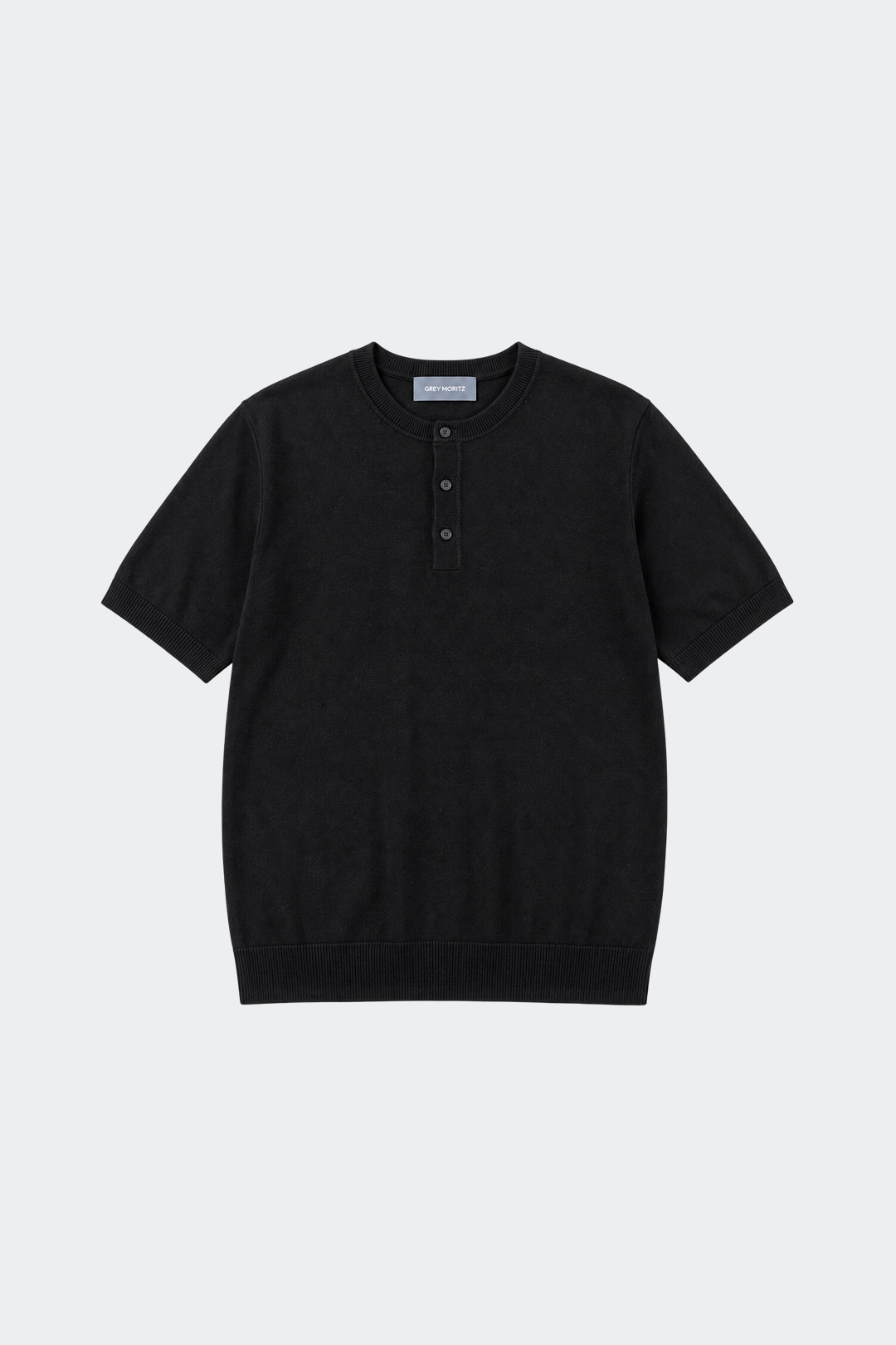 Henley T-Shirt Kurzarm Herren Casual-Velnorah