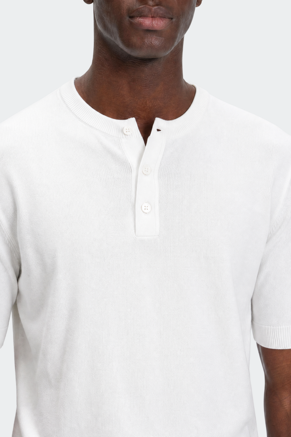 Henley T-Shirt Kurzarm Herren Casual-Velnorah