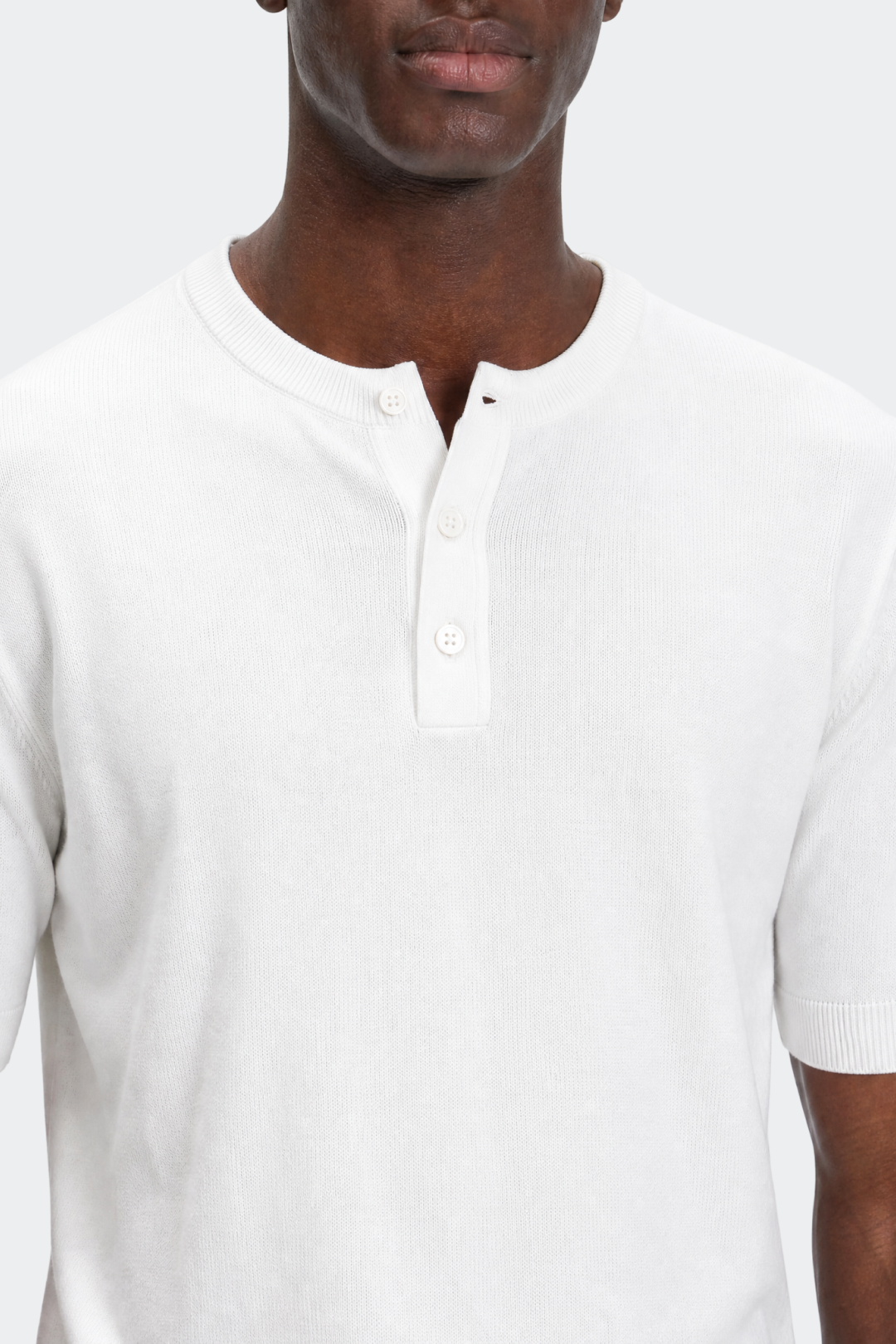 Henley T-Shirt Kurzarm Herren Casual-Velnorah