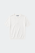 Henley T-Shirt Kurzarm Herren Casual-Velnorah