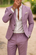 Herren Blazer Hose Set Mit Slim Fit Und Taschen Detail-Velnorah