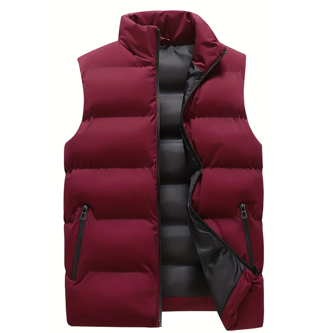 Herren Bodywarmer Puffer Weste Für Schichten Mit Gestepptem Look-Velnorah