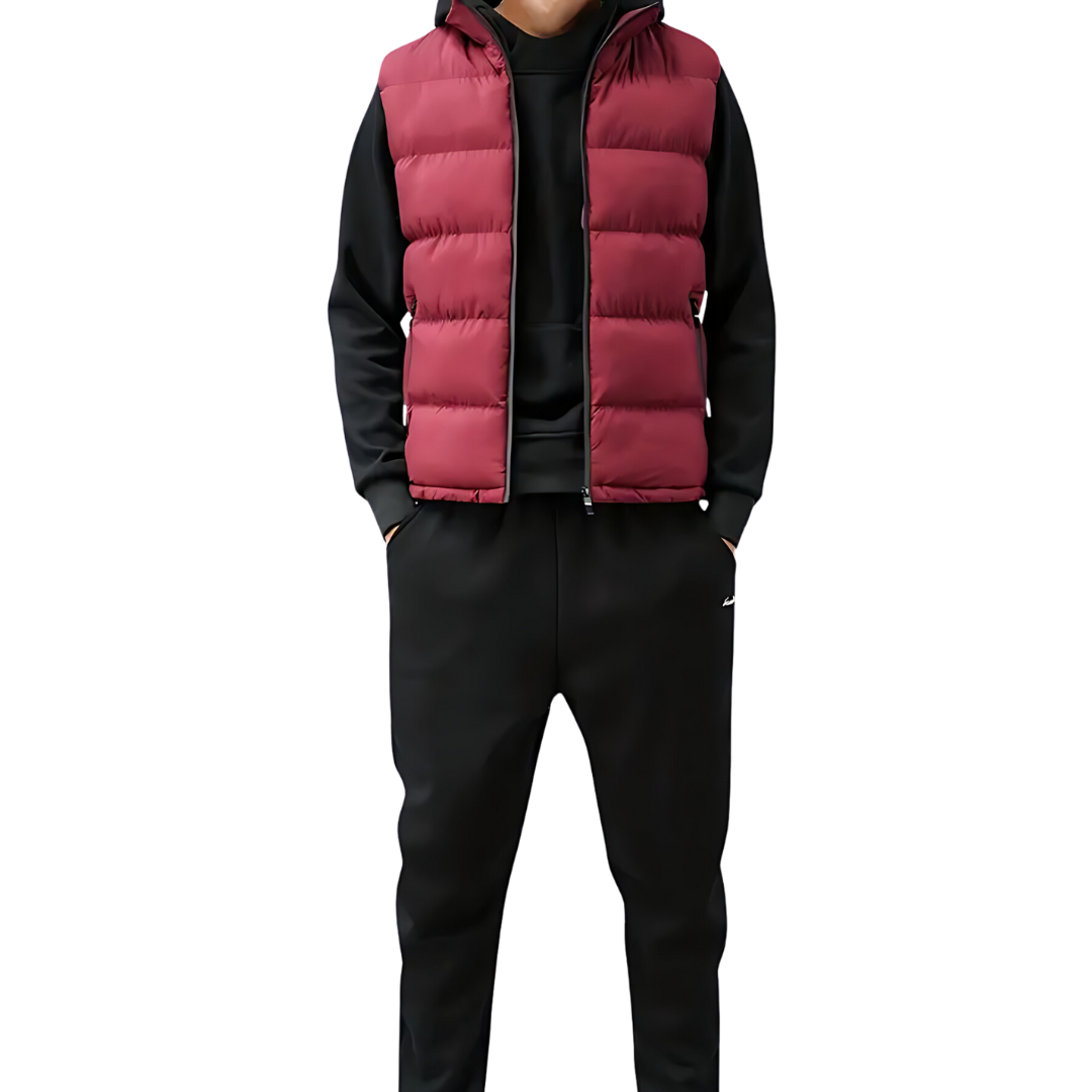 Herren Bodywarmer Puffer Weste Für Schichten Mit Gestepptem Look-Velnorah