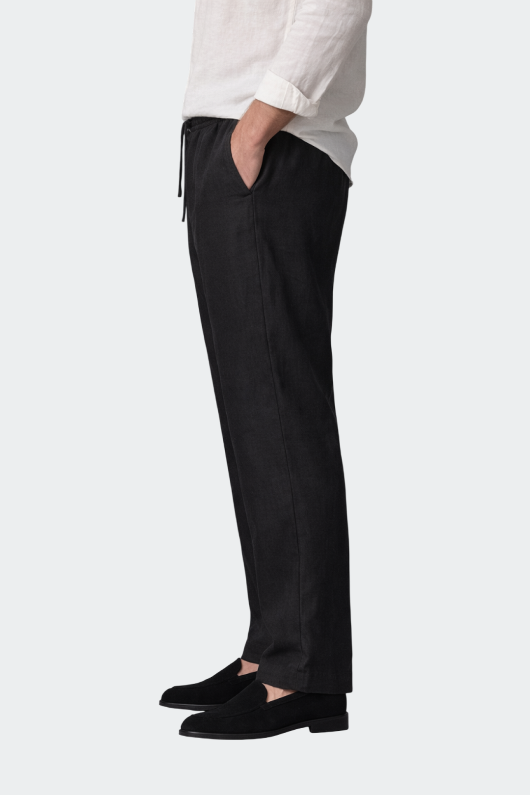 Herren Hose Relaxed Fit Leinen Casual Sommer-Velnorah