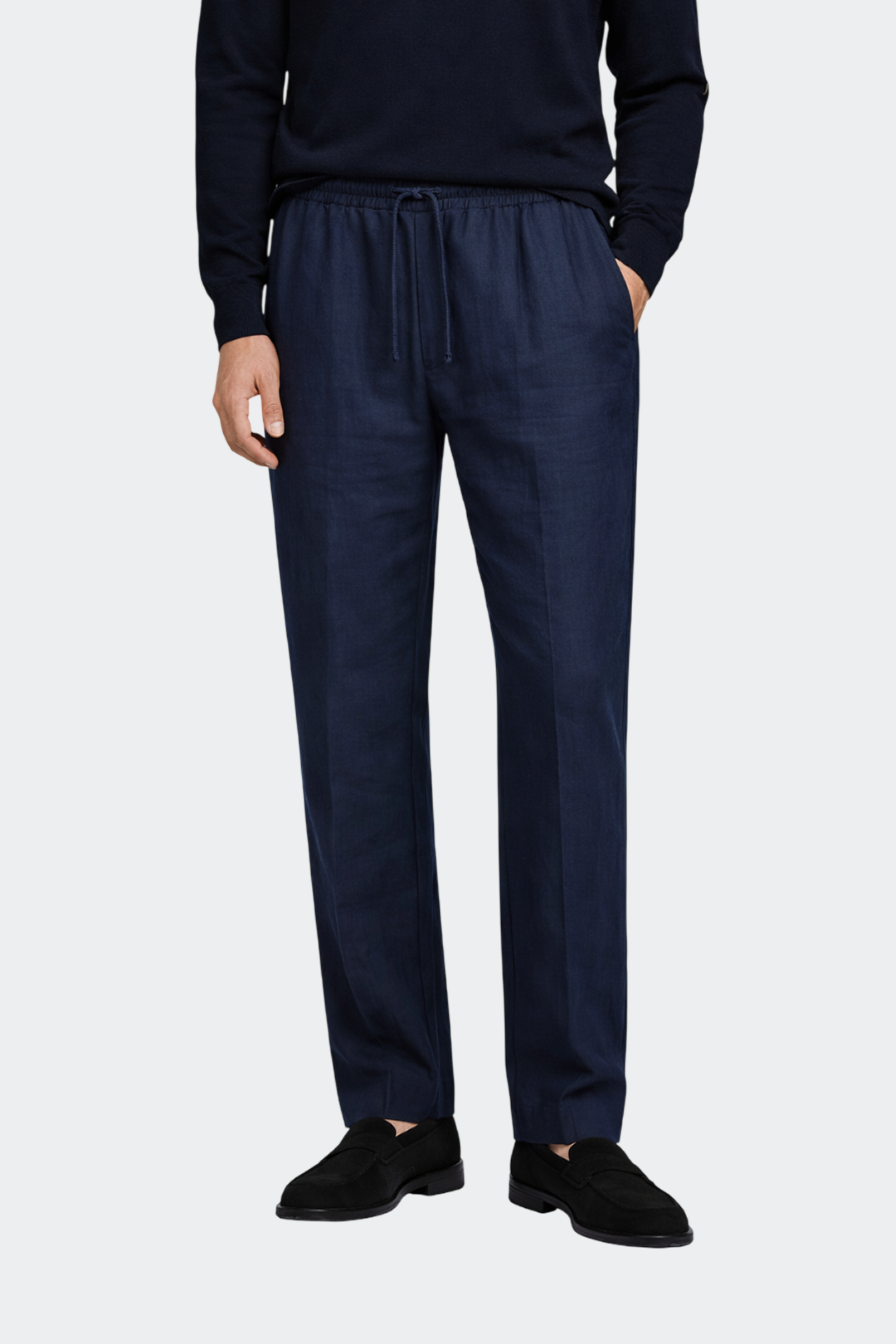 Herren Hose Relaxed Fit Leinen Casual Sommer-Velnorah