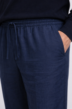 Herren Hose Relaxed Fit Leinen Casual Sommer-Velnorah