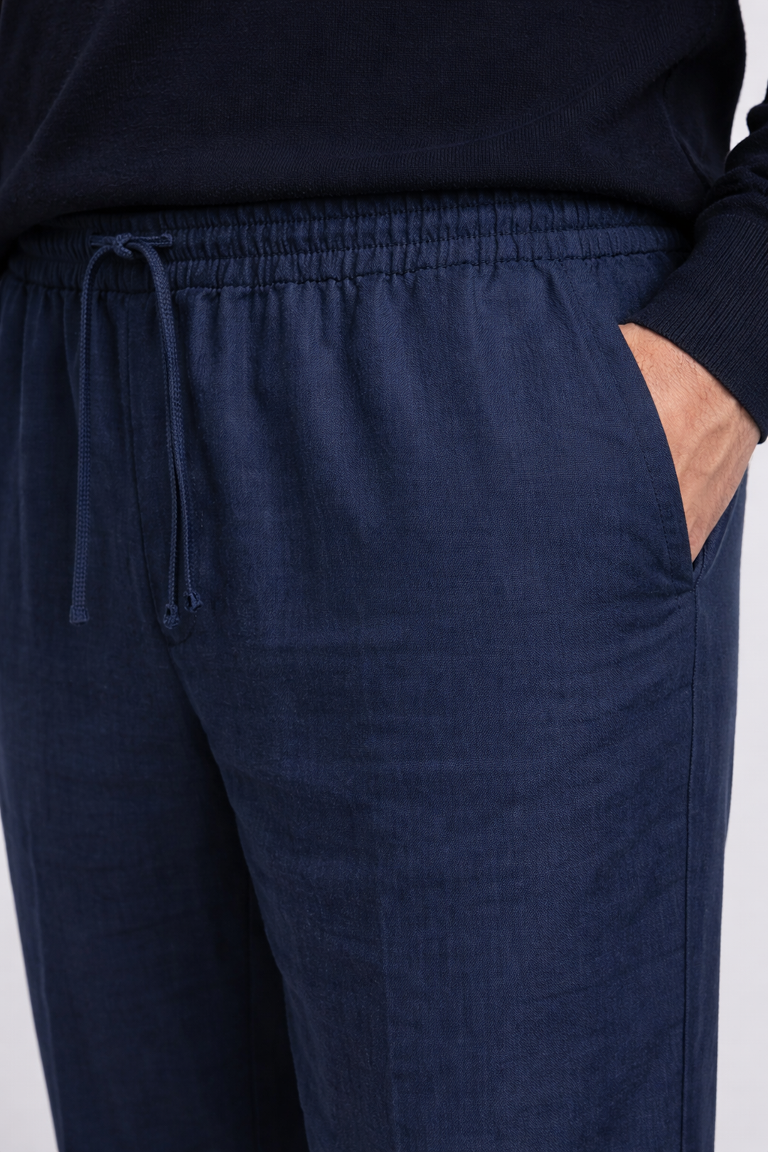 Herren Hose Relaxed Fit Leinen Casual Sommer-Velnorah